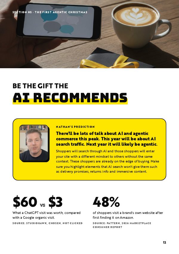 Preview page: Be the gift the AI recommends